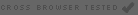 Cross Browser Tested